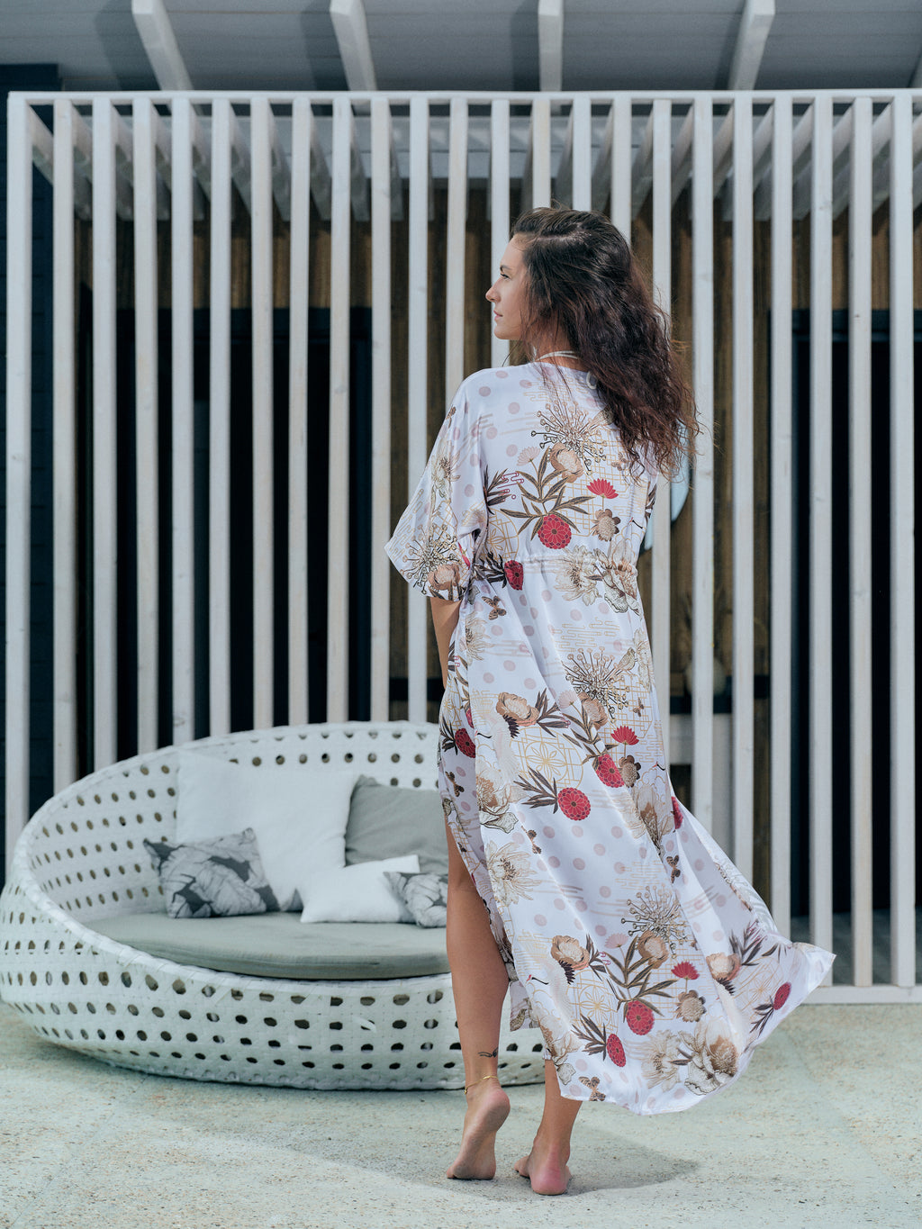Kōan White Beach Kimono