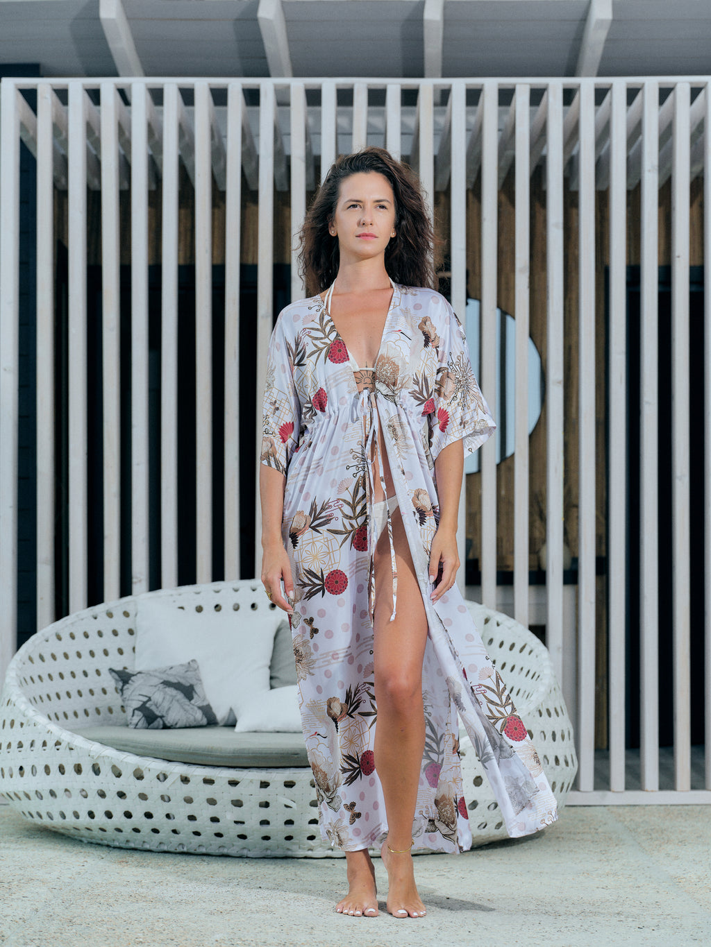 Kōan White Beach Kimono