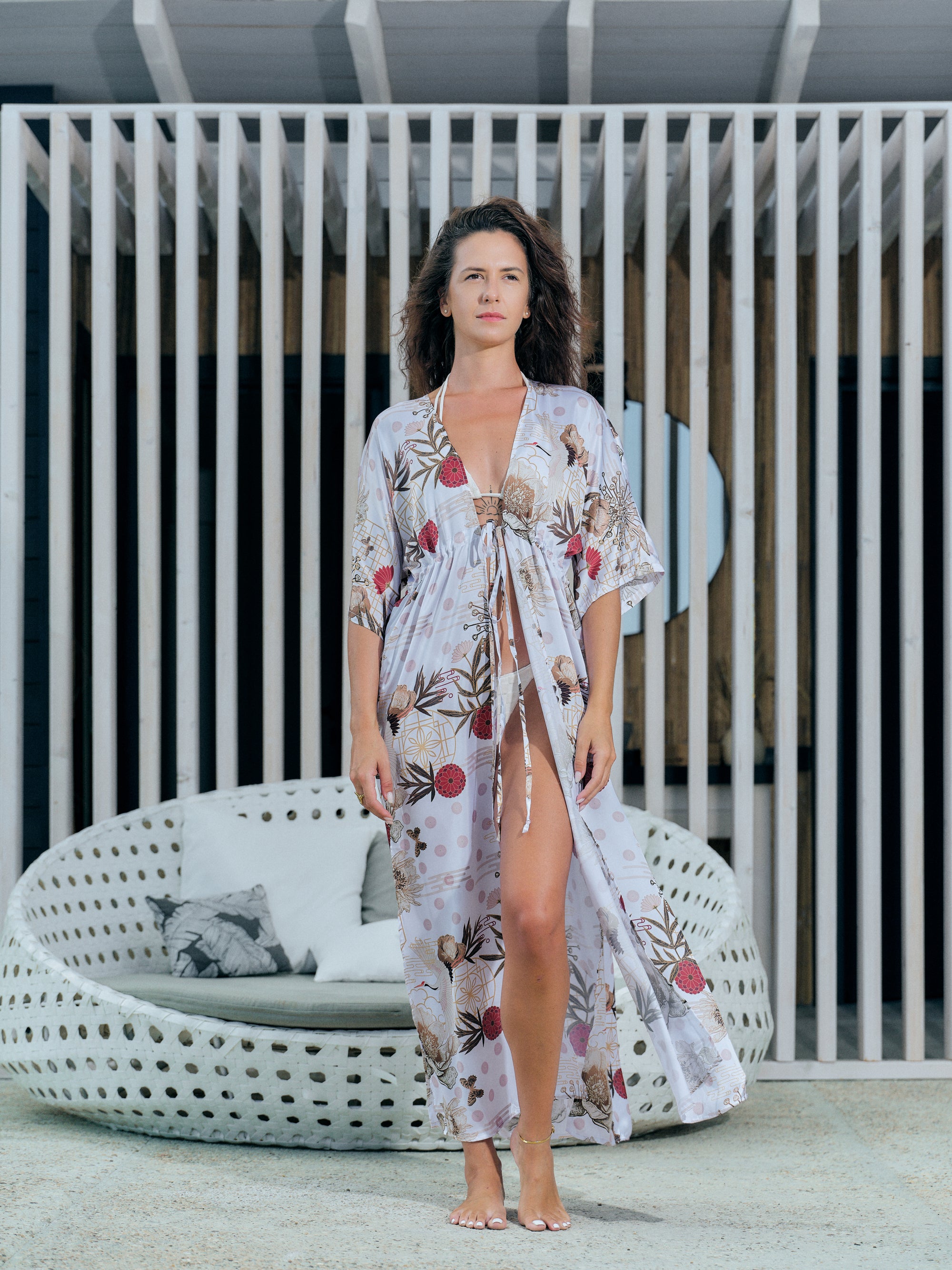 Kōan White Beach Kimono